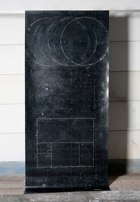 Méta. Caoutchouc gravé, enduit, 3mx140cm, 2010-11
